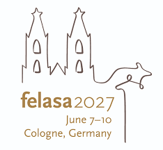 dessin de la cathédrale de Cologne avec 1 souris et les dates du congrès FELASA 2027
